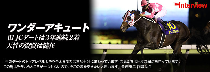 JCダートは3年連続2着 天性の資質は健在ワンダーアキュート